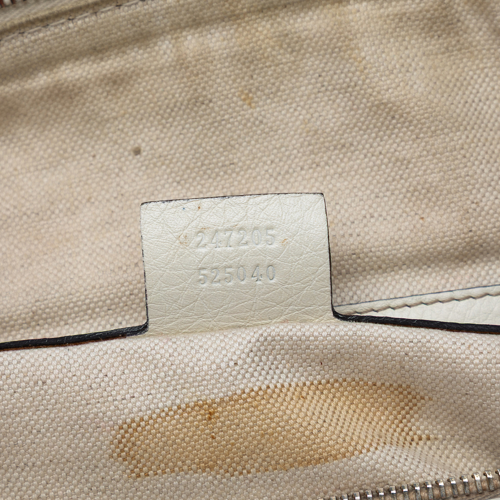 Pre-Loved Gucci Medium Calfskin Web Joy Boston Bag - Picture 5 of 7